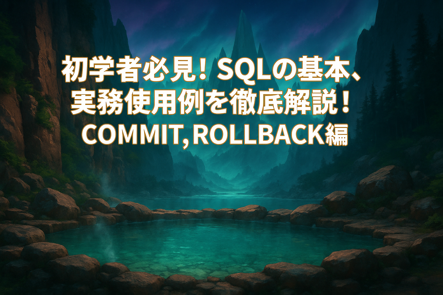COMMIT,ROLLBACK編