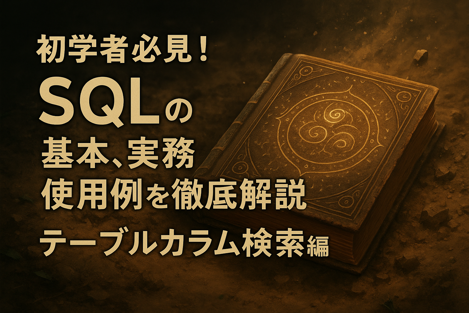 【初学者必見！】SQLの基本、実務使用例を徹底解説！テーブルカラム検索編