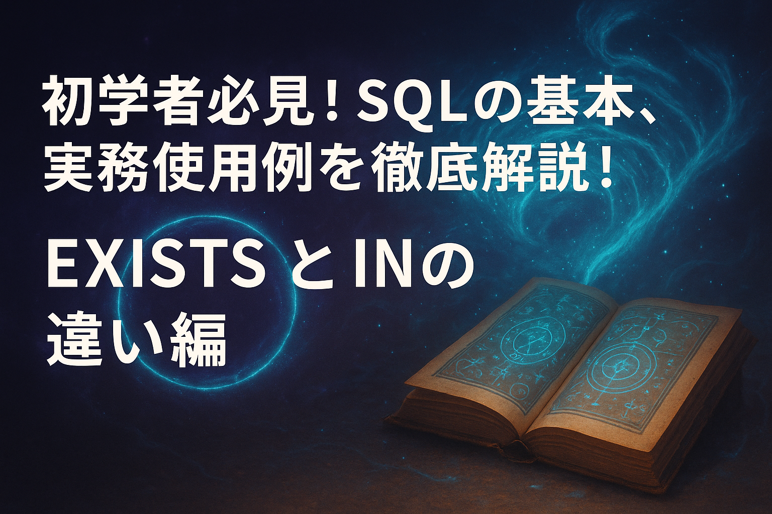 【初学者必見！】SQLの基本、実務使用例を徹底解説！EXISTS と IN の違い編