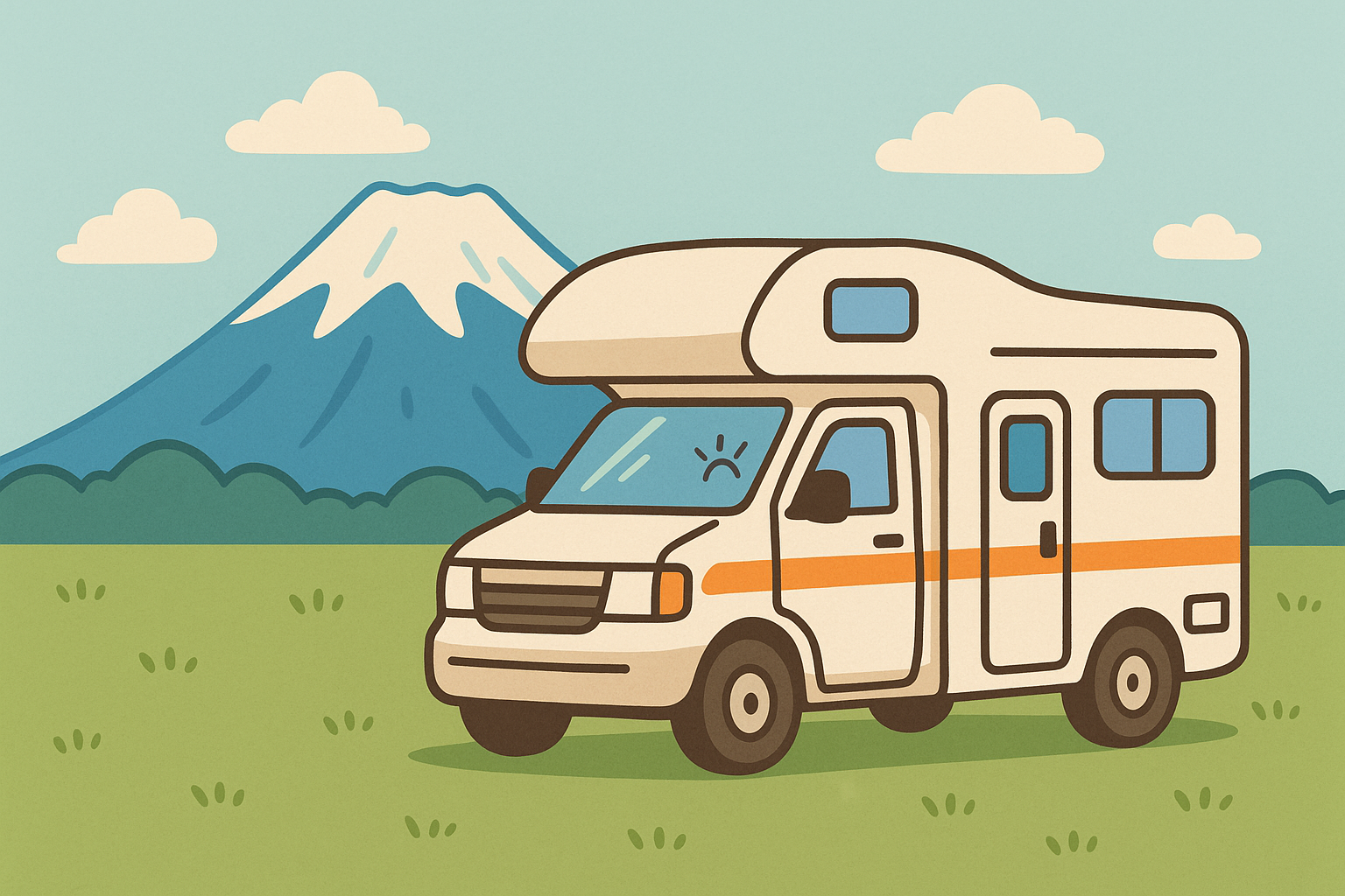 キャンピングカー富士山